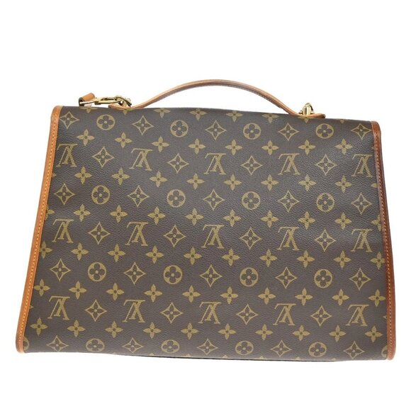 LOUIS VUITTON Beverly Hand Bag Briefcase Monogram Leather Brown - Picture 4 of 16
